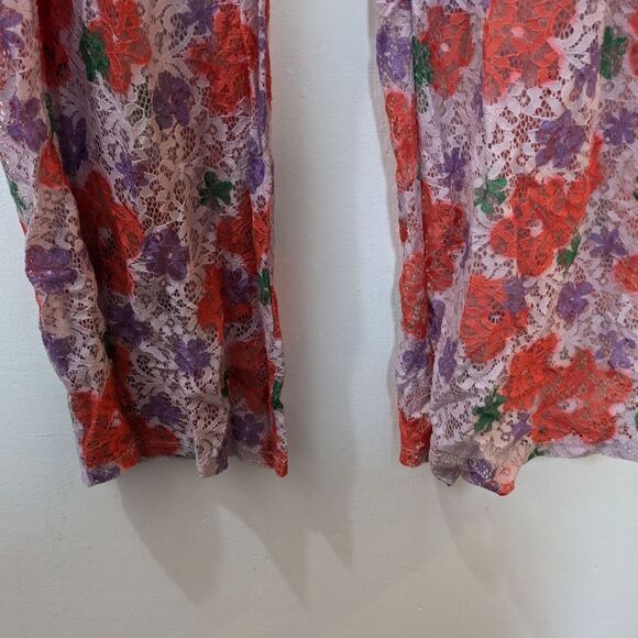 BP Floral Lace Drawstring Cover Up Pants, Women's 2X - Picture 4 of 9